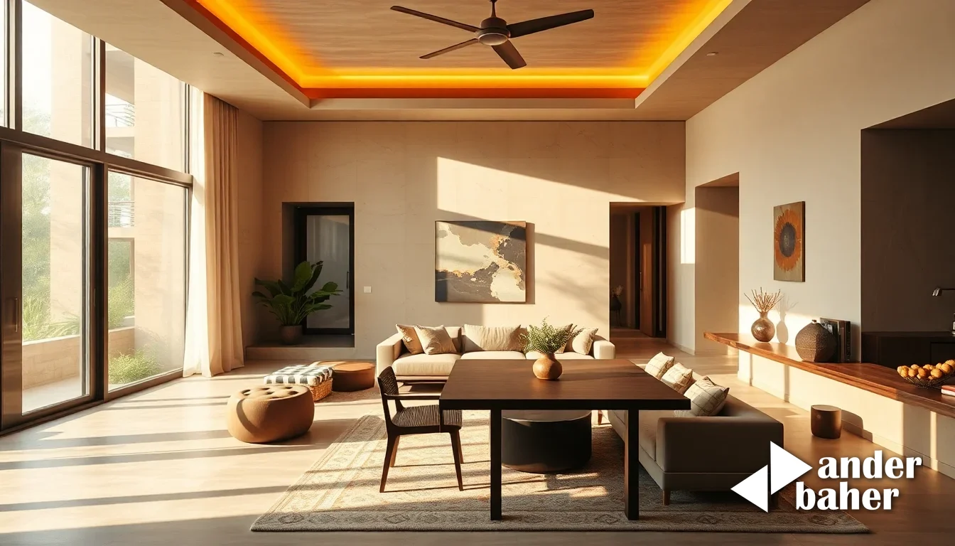 Tactile stone and wood surfaces in a contemporary Bangalore residence, demonstrating craft-led design that honors local materials and seasonal light